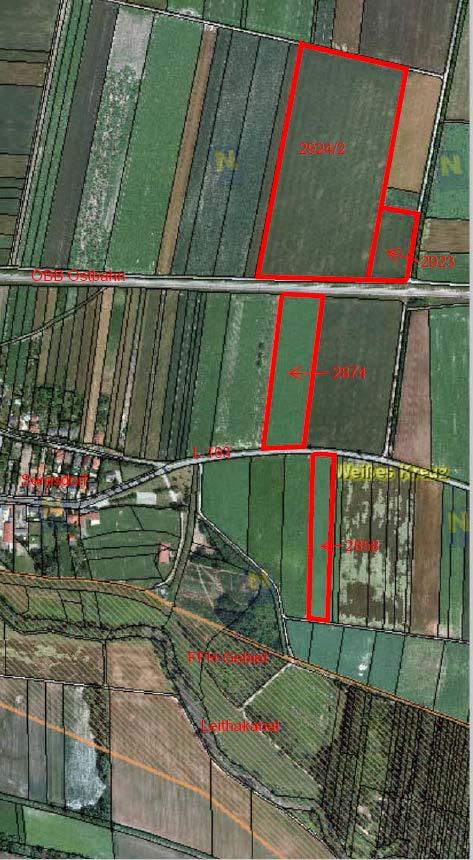 Beispielprojekte: 1) Gemeinde Trautmannsdorf, KG Sarasdorf: Im Schlussbericht des bmvit zum Ex-post-UVB Flughafen Wien wird der Ausgleichsflächenbedarf für den Verlust an Wiesenflächen mit 108,3 ha