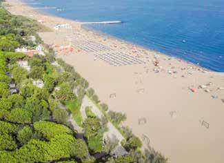 Unser Strand Genießen Sie das Plätschern der Wellen, die Wärme des feinen, goldfarbenen Sandes und den Duft des Pinienwald, der den wunderschönen Privatstrand des Sant Angelo Village umgibt.