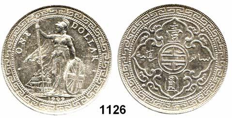 , fast vorzüglich 40,- Edward VII. 1901 1910 1126 Trade Dollar 1909 B, Bombay. KM T 5.