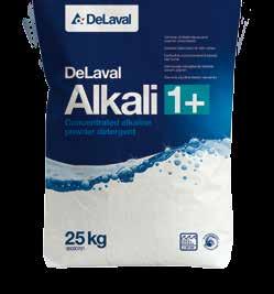 Reinigungs- und Desinfektionsmittel für Melk- und Kühlanlagen - alkalisch und sauer DeLaval alkali 1* Pulverförmiges Reinigungs- und Desinfektionsmittel für die effektive Reinigung von Melkanlagen