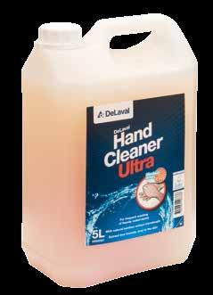Der DeLaval Hand Cleaner Ultra besitzt einen frischen Mandelduft und bewirkt durch seine schonenden Inhaltsstoffe eine weiche, seidige Haut.