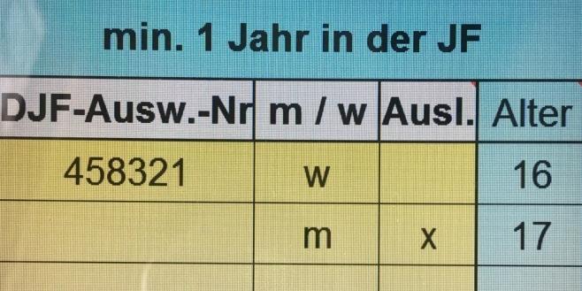 Leistungsspange Geburtsjahrgänge 1999 2002 7 gültiger Ausweis Eintrittsdatum ab dem 10. Lebensjahr mind.