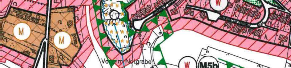 Der rechtswirksame Flächennutzungsplan der Stadt Mayen stellt