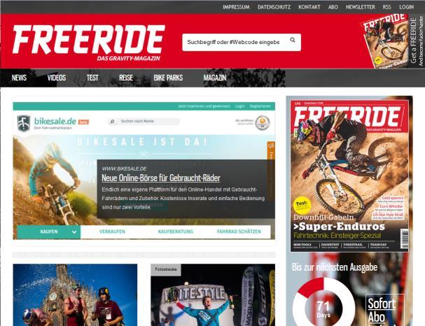 PORTFOLIO freeride-magazine.com Das Portal für Freerider und Dirtbiker Kurzprofil Freeride-magazine.com ist das Magazin für Freerider und Dirtbiker.