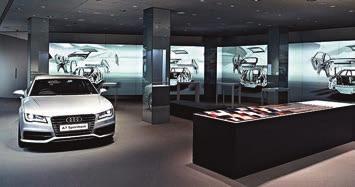 In der Audi City Berlin haben Sie zum Beispiel einen digitalen Zugang zu allen Modellen in Echtgröße und