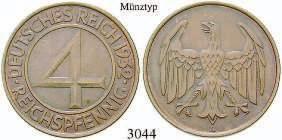 315 1932 F vz+ 25,- 3046 J.315 1932 G f.st 60,- 3047 5 Reichspfennig Al-Cu J.