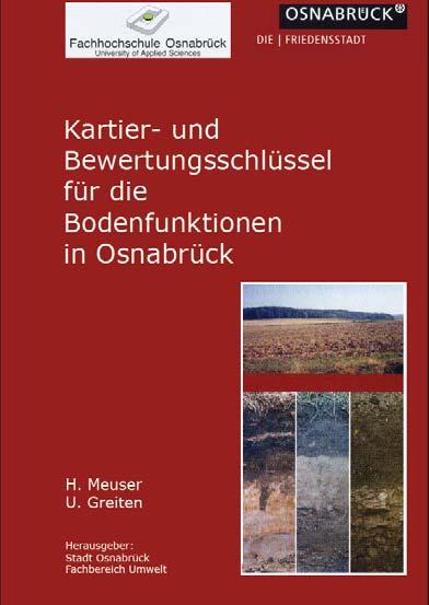 Vorsorgender Bodenschutz am Beispiel Osnabrück Seit 2007: Entwicklung eines Bewertungs-schlüssels für die Bodenfunktionen