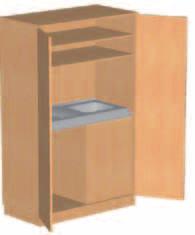 Kühlschrank (Unterbaukühlschrank auf Anfrage) Außenmaß (cm) Best.-Nr. Preis 120 x 190 x 65 40621 1.