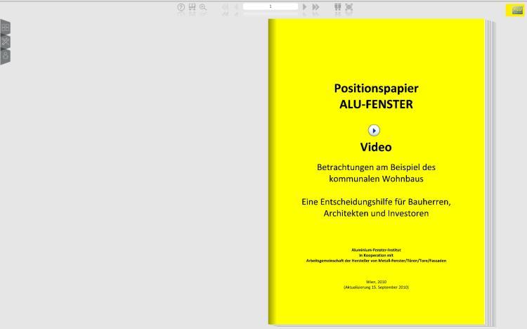 Positionspapier ALU-FENSTER Das