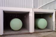 Einlagerung von Flüssiggasbehältern Bei der Energieversorgung aus dem Tank können Sie zwischen verschiedenen Tankgrößen und Aufstellungsvarianten wählen.