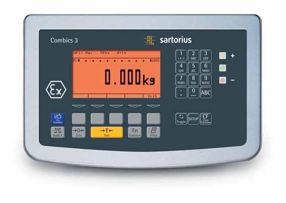 Sartorius Combics 3 Ex. Die Modellreihe mit vielen Kombinationsmöglichkeiten.