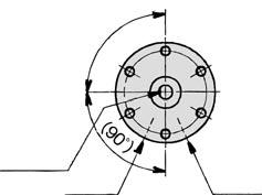 ie Abmessung "L" der Antriebe ist in der unteren Tabelle für JIS-Standard- Innensechskantschrauben angegeben. Bei Verwendung dieser Schrauben passen die Schraubenköpfe in die Montagebohrung.