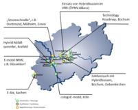 Bestandsaufnahme Masterplan Elektromobilität Zusammenfassung aktueller Status quo in NRW Forschung und Entwicklung: Kompetenzzentren Elektromobilität NRW wurden eingerichtet.