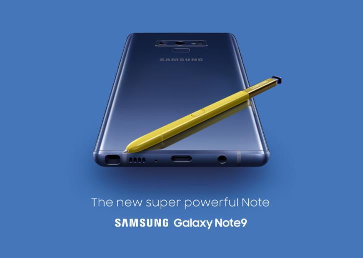 Kampagnenmotiv / Key Visual Launch Phase Das Galaxy Note9 in Ocean Blue ist unser