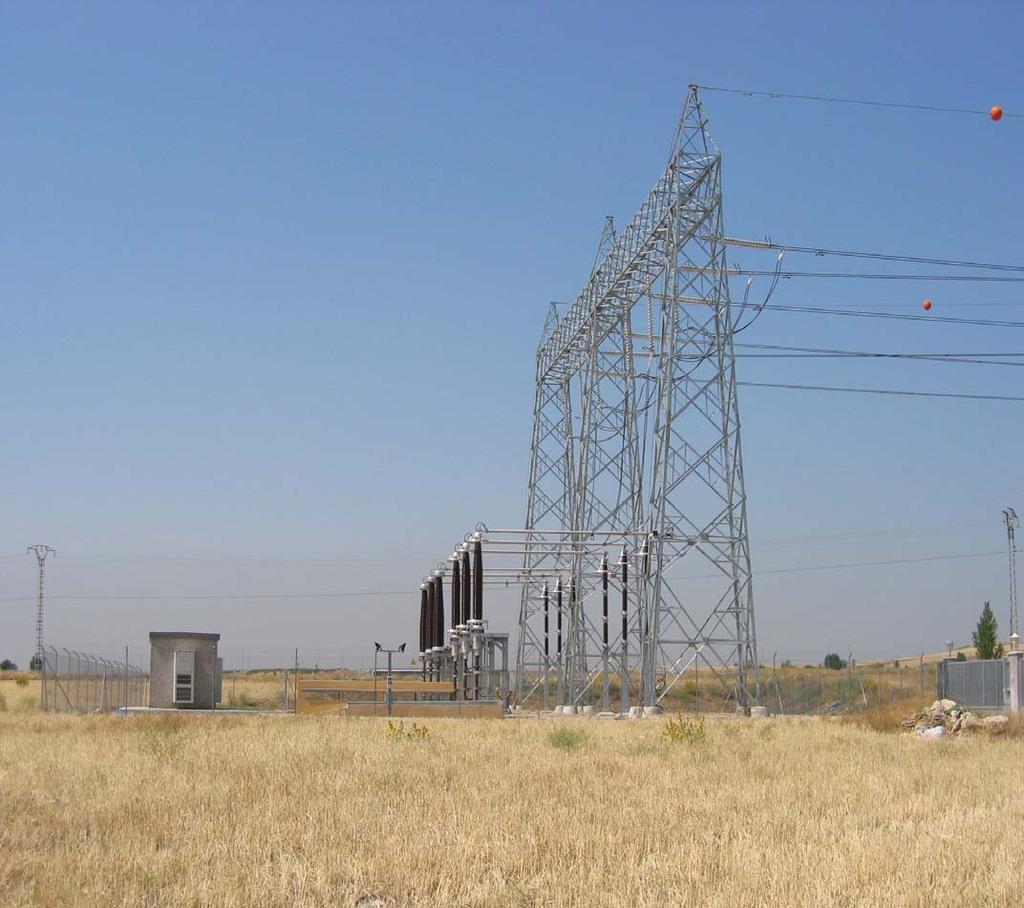380-kV-Übergangsbauwerk Freileitung-Kabel in Madrid Platzbedarf