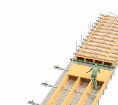 Vor allem, wenn wie im Falle eines 60 Meter hohen Turms sehr viel Gewicht auf dem Gerüst lastet? Und verhält sich Holz genauso wie Beton oder schwinden beide Materialien unterschiedlich stark?