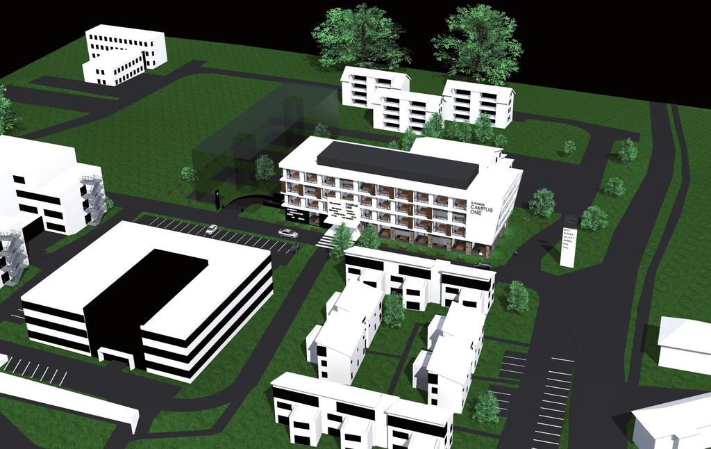 BUSINESS CAMPUS ONE IM SOFTWAREPARK HAGENBERG OÖ BC1 Die Gemeinde Hagenberg im Mühlkreis befindet sich rund 18 km oder 15 Minuter entlang der A7 von Linz-Urfahr und der Kepler-Universität entfernt.