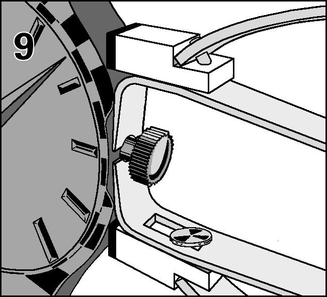 les aiguilles de montres-bracelets sans toucher le cadran (cadran cintrés, chronomètres de sport et aiguilles des