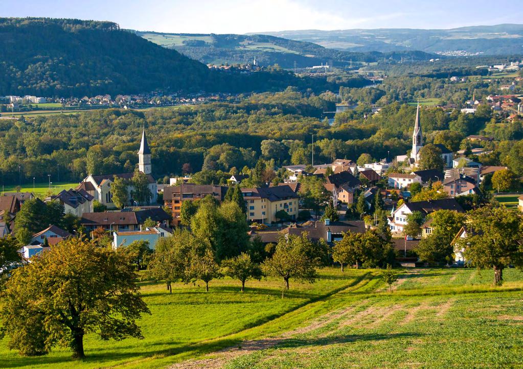 Herzlich willkommen Gebenstorf die aufstrebende Aargauer Gemeinde im Herzen des Schweizer Wasserschlosses dort wo Aare, Reuss und Limmat zusammenfliessen.