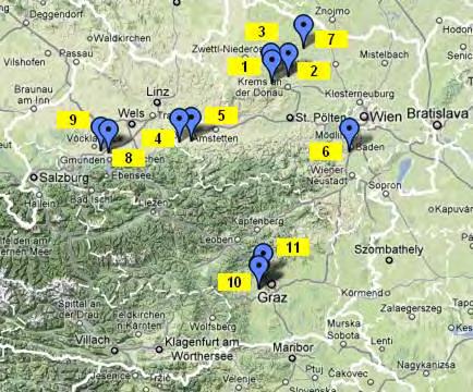 Anschließend werden die gesammelten Ergebnisse der 11 untersuchten Anlagen bereits durchgeführten Wärmepumpenfeldmessungen in der Schweiz und in Deutschland gegenübergestellt.