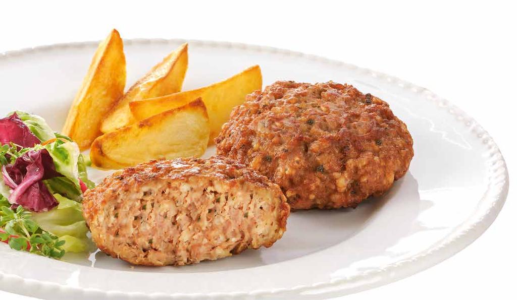 Frikadellen aus ordentlichem Rind- und Schweinefleisch Qualität, die man schmeckt Herzhafter Geschmack Huberts Beste!