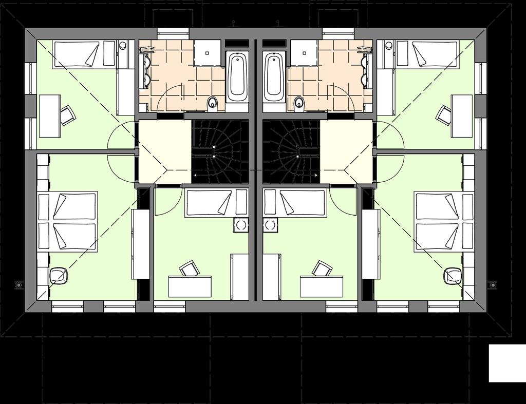 44 m² Sprossen-K. 11.56 m² Bad-WC 8.