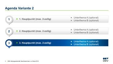 Anwendungen PowerPoint-Präsentationen Die PowerPoint-Folien sind als Templates auf jedem OMV Computer vorinstalliert.