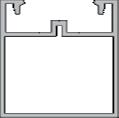 Trägerprofil Die Mittlere Abm: 50 x 50mm - für Auflageabstände bis max.