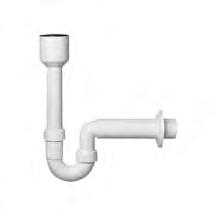 Urinal- und Bidetsiphone 03.27 Urinal- und Ausgussbeckensiphon für Urinale oder Ausgussbecken ohne integriertem Geruchsverschluss und angeformten Anschlussstutzen Ø 50 mm.