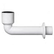 weiss DN 40 ø 50 mm 4995 10 200 weiss DN 50 ø 50 mm Urinal-Anschlussbögen für Ausgussbecken und Urinale für Urinale mit integriertem Geruchsverschluss u.