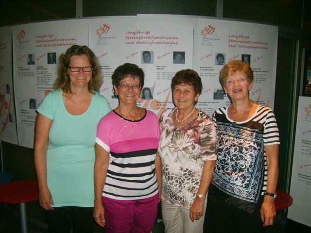 Am 14. August 2014 fand die Ehrung für langjährige Vereinsfunktionäre statt. 4 Turnerinnen wurden geehrt.