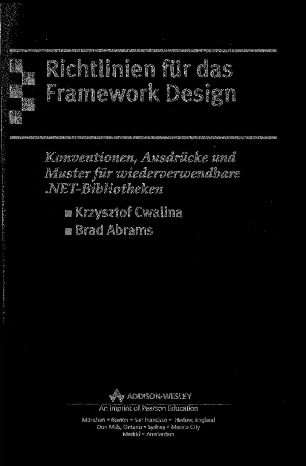 \ Richtlinien für das V Framework Design Konventionen, Ausdrücke und Muster für wiederverwendbare.