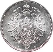 Schön 150,- 5 20 Pfennig 1874D. Kleiner Adler.
