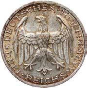 Vorzüglich-Stempelglanz 330* 3 Reichsmark