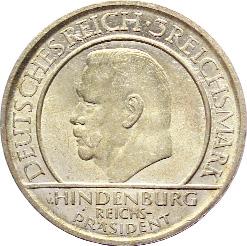 Sehr schön-vorzüglich 600,- 90,- 340 336 60,- 5 Reichsmark 1929D.