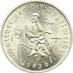 Rheinland-Räumung. Vorzüglich, gereinigt 55,- 345 3 Reichsmark 1930.