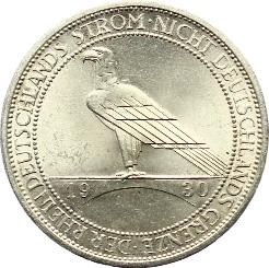 Vorzüglich/vorzüglich-Stempelglanz 75,- 343* 5 Reichsmark 1930A.