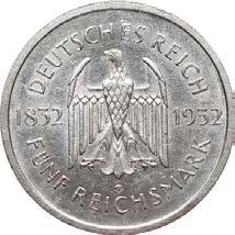 Vorzüglich+ 175,- 353 5 Reichsmark 1933G.