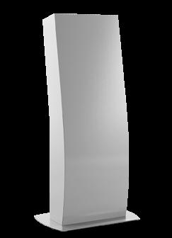 SCHALTPULTE 12 SCHALTPULTE STANDPULTE MODELL VOLTA Standpult aus Edelstahl AISI 304 (Wnr. 1.4301) mit einer abgerundeten Struktur. Pultvorderseite angeschweißt.