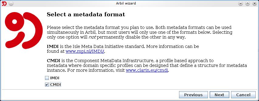 CMDI - Arbil CMDI Component MetaData Infrastructure Arbil: