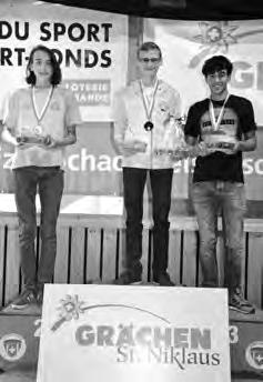SEM in Grächen Junioren FM Fabian Bänziger und Theo Stijve mit IM-Normen zu Gold und Silber So teuer gingen die drei Junioren- Medaillen an einer SEM noch nie weg.