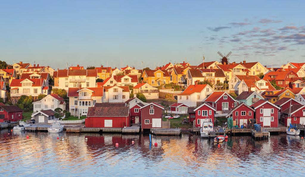 inhalt Oben: Das Fischerdorf Fiskebäckskil auf der insel skaftö liegt so malerisch, dass hier schon zahlreiche schwedische Fernsehserien gedreht wurden.