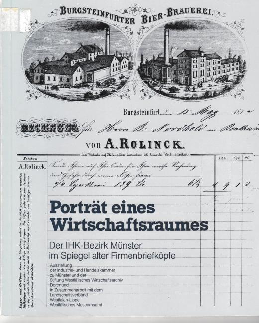 Firmenrechnungen: Los 200 Ausruf: 30 Portrait eines Wirtschaftsraum im Spiegel alter Firmenbriefköpfen, Münster 1983