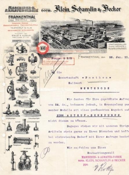 Los 274 Ausruf: 13 Frankfurt, 1931: Herol GmbH, Fabrik chem.-techn. Produkte Firmenlogo.