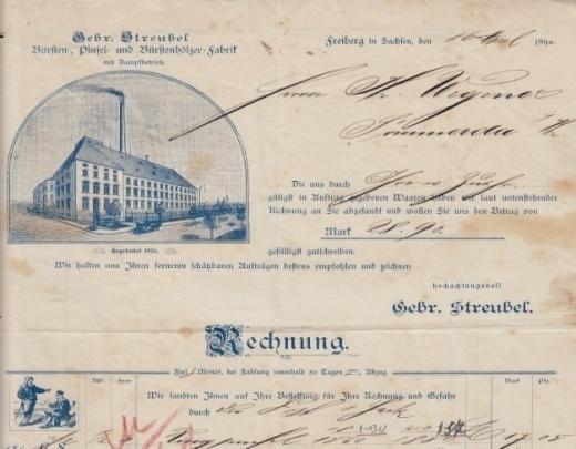 (E014) Los 276 Ausruf: 37 Frankfurt/Oder, 1871: H. Stosch, Filzund Seidenhüte Abb.