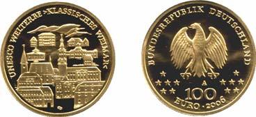 ..prfr Im Originaletui 1950,- 100 EURO 2008 Goslar 100 EURO 2003