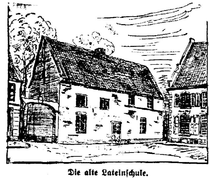 Die Wurzeln: Rheinbergs Lateinschule 1366 Erwähnung eines Geistlichen aus Orsoy namens Buelmann als Rektor der Lateinschule.