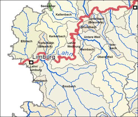 Stand der Umsetzung der WRRL im Oberflächenwasserkörper im Elbbach Emsbach Grundbach Iserbach Kallenbach Kerkerbach