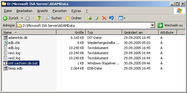 Durch diese Datei werden SPN s (ServicePrincipalName) des ADAM in das AD geschrieben. Speicherort der Datei dnsdomain.