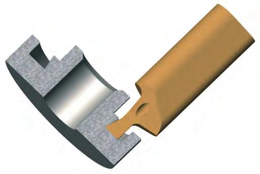 Schwalbenschwanznut type 105 Machining a flat bottom hole